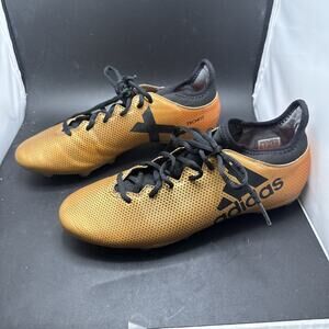 Adidas X 17.3 FG Soccer Cleats Tactile Gold Metallic Men's Size 8.5